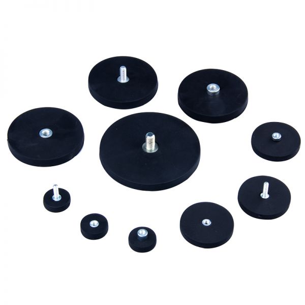 Colorful Rubber Mount N52 Magnet Rubber Coated / Cheap Hot Sales Thread Neodymium Rubber Coated Magnet