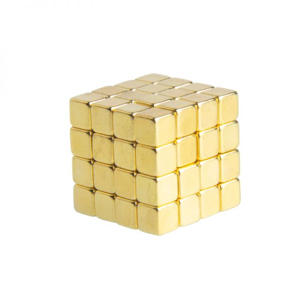 Gold Block Magnet Manufacturer Neodymium Magnet Cube