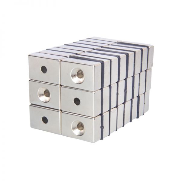 Countersunk Magnet Neodymium Rectangle Neodymium Block Magnet