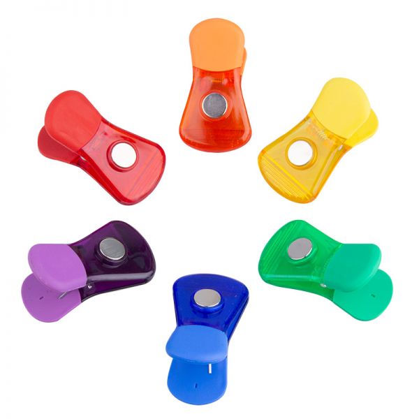 Plastic Magnetic Clips with Multi-Color Office/Home Usage