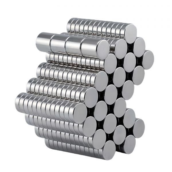 Neodymium cylinder magnets Nickel plating Axial magnetization N52 grade 5000 gauss cylinder neodymium magnets